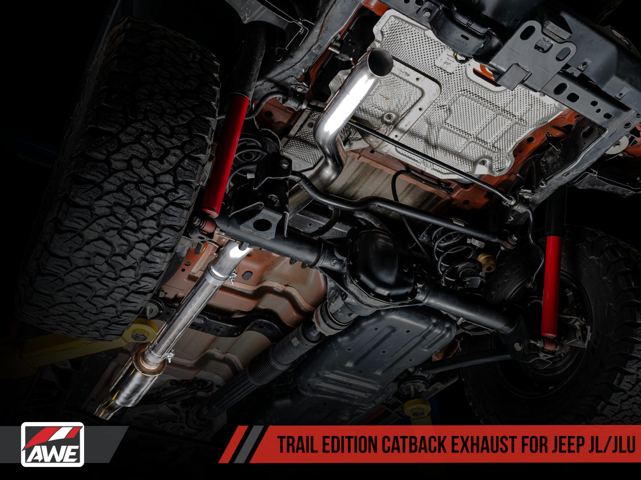 AWE Tuning Trail Edition Catback Exhaust for Jeep JL/JLU 3.6L