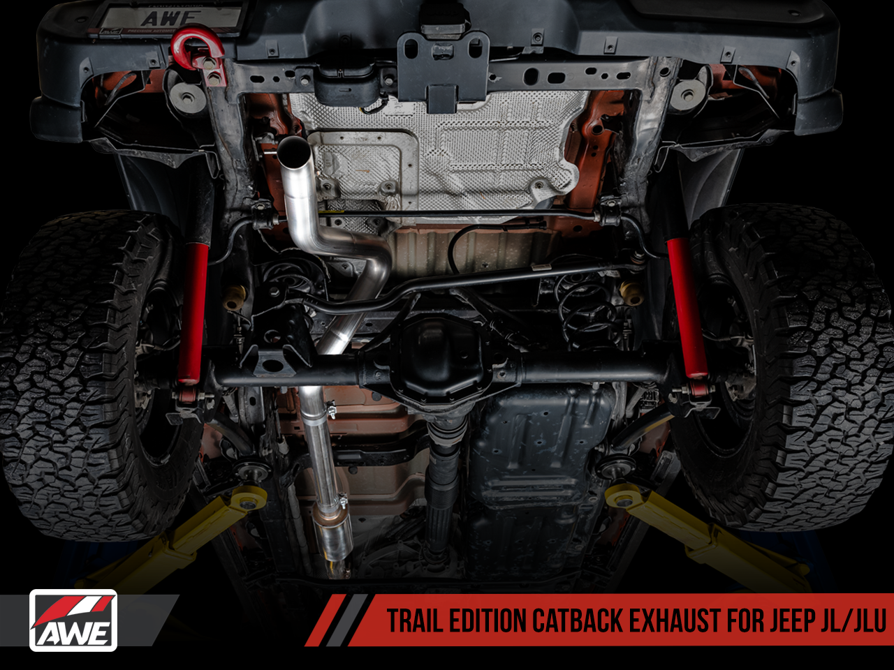 AWE Tuning Trail Edition Catback Exhaust for Jeep JL/JLU 3.6L