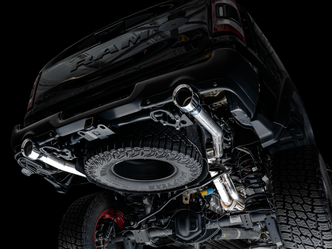 AWE Tuning 0FG Catback Exhaust for RAM TRX - Chrome Silver Tips