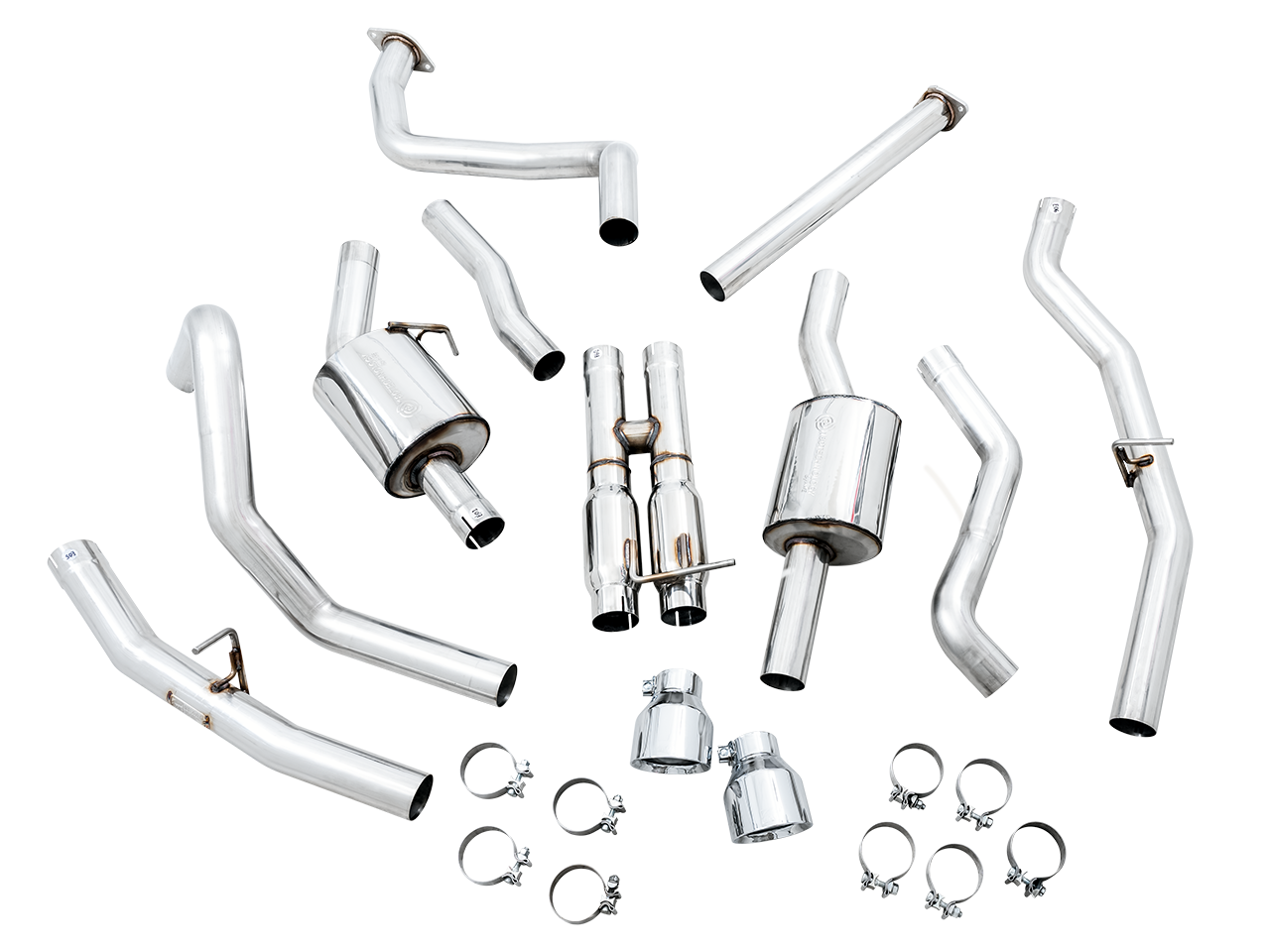 AWE Tuning 0FG Catback Exhaust for RAM TRX - Chrome Silver Tips