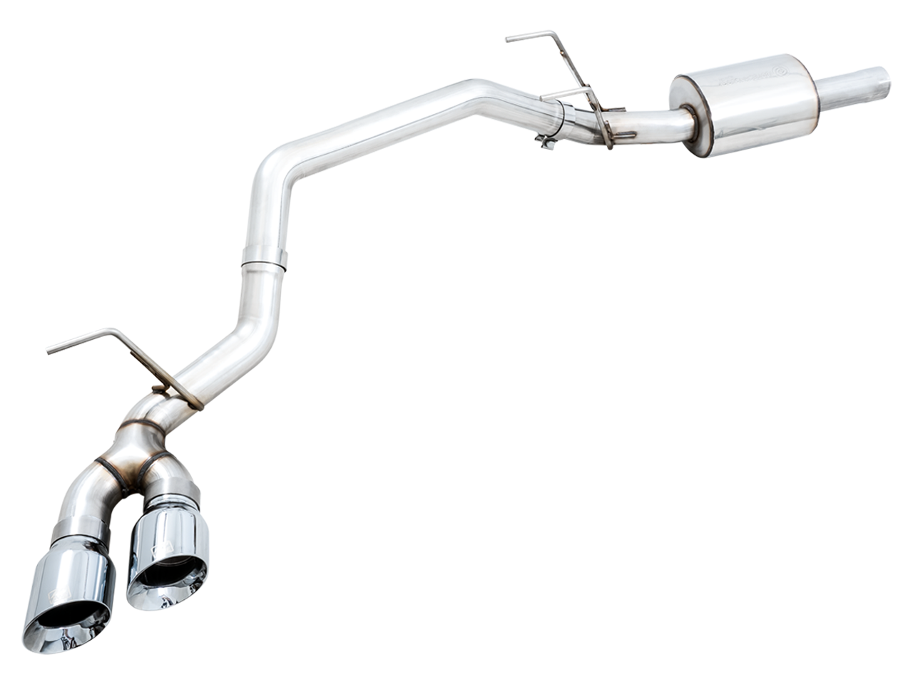 AWE Tuning 0FG Single Side Exit Catback Exhaust for 4th Gen RAM 1500 5.7L (without bumper cutouts) - Dual Chrome Tips