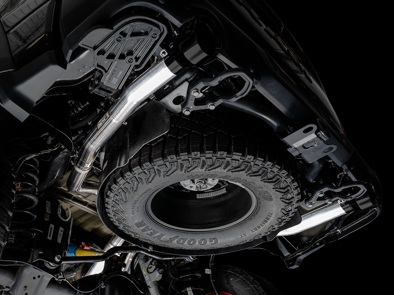 AWE Tuning 0FG Catback Exhaust for RAM TRX - Diamond Black Tips