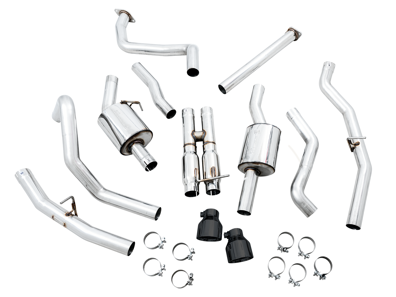 AWE Tuning 0FG Catback Exhaust for RAM TRX - Diamond Black Tips