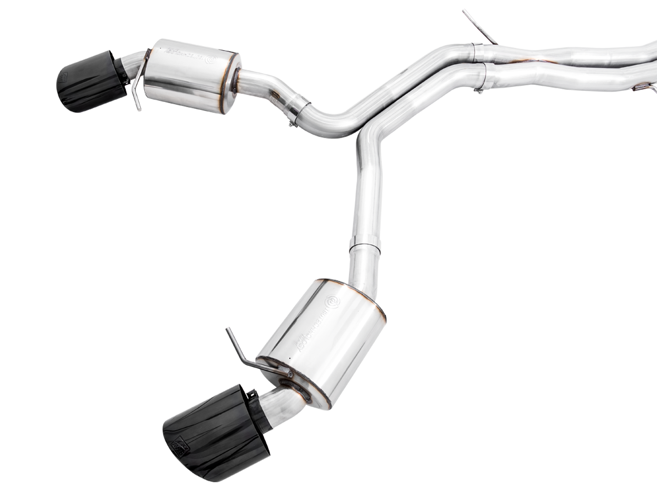 AWE Tuning Touring Edition Exhaust for Audi B9 RS 5 Coupe - Non-Resonated - Diamond Black RS-style Tips