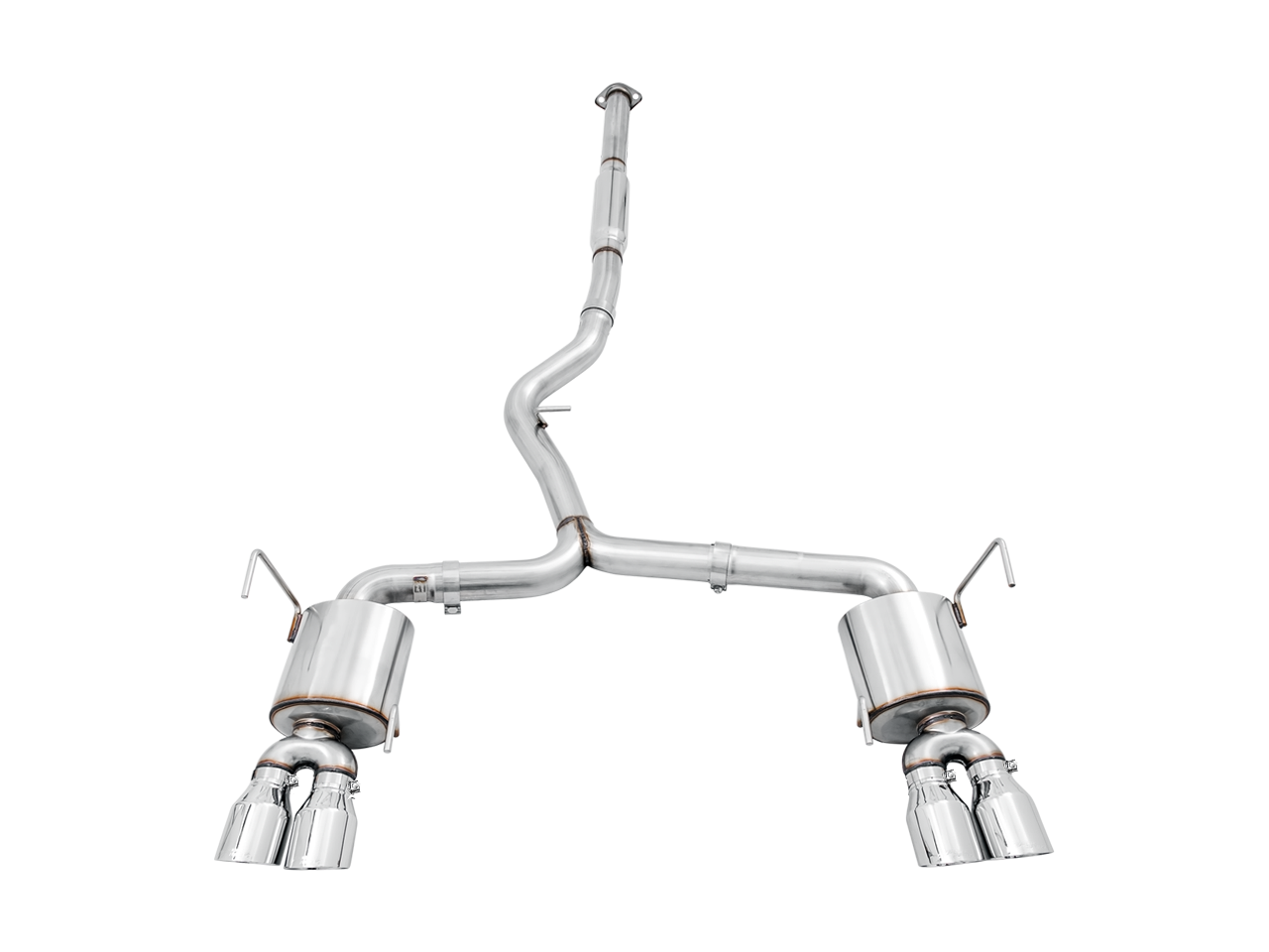 AWE Tuning Touring Edition Exhaust for 2015+ VA WRX Sedan - Chrome Silver Quad Tips (102mm)