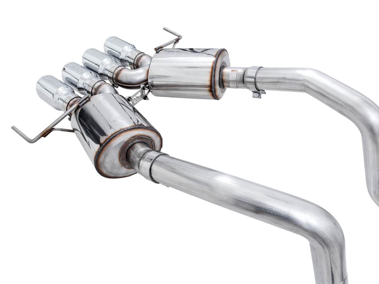 AWE Tuning Touring Edition Axleback Exhaust for C7 Corvette Stingray / Z51 / Grand Sport / Z06 / ZR1 -- Chrome Silver Tips (includes AWE Tuning AFM valve simulators)