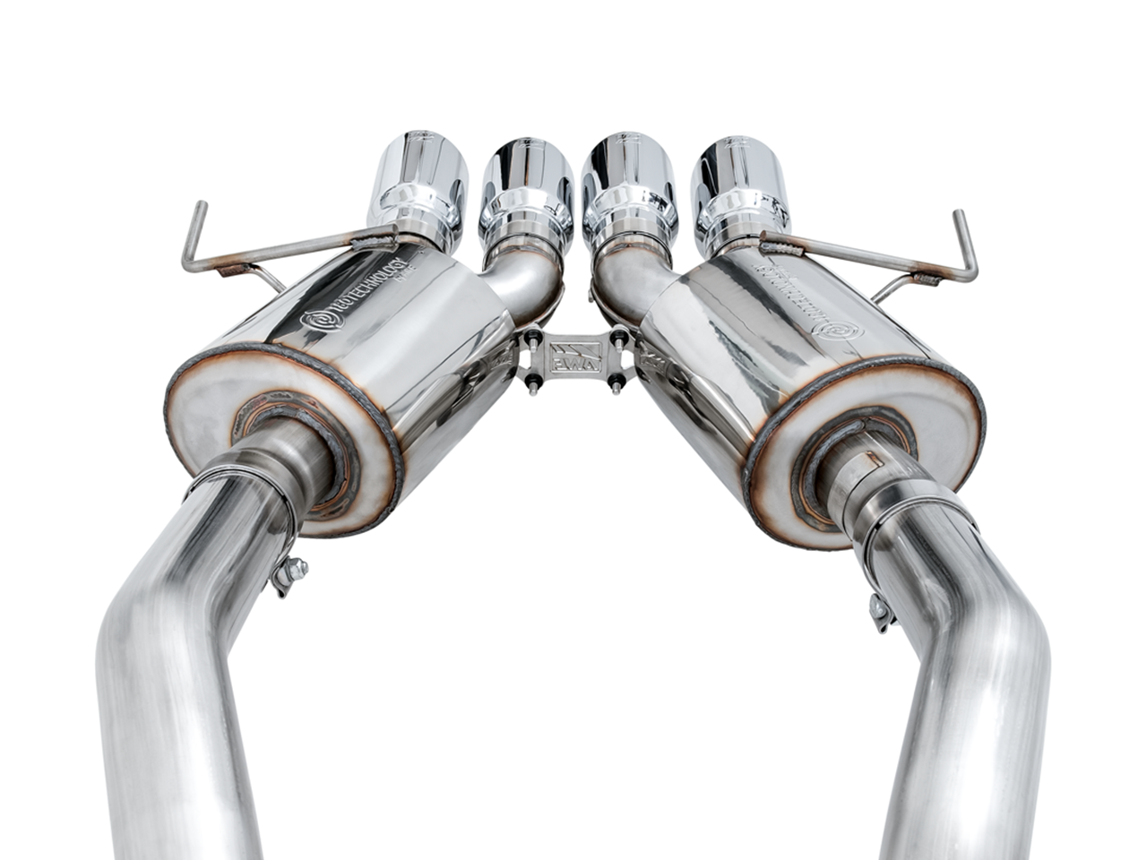 AWE Tuning Touring Edition Axleback Exhaust for C7 Corvette Stingray / Z51 / Grand Sport / Z06 / ZR1 -- Chrome Silver Tips (includes AWE Tuning AFM valve simulators)