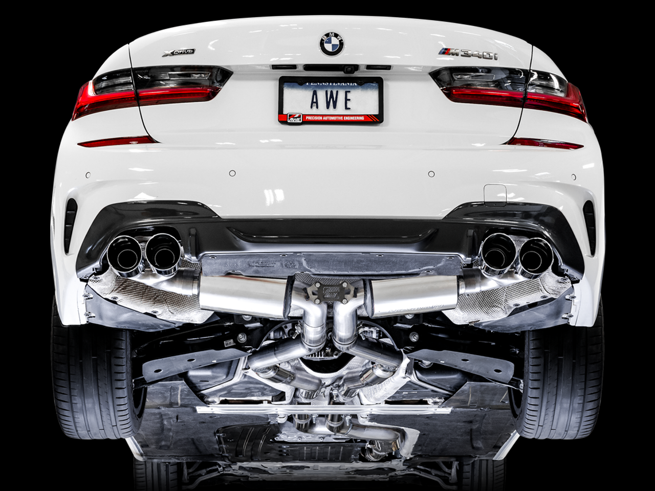 AWE Tuning Resonated Touring Edition Exhaust for G2X M340i / M440i - Chrome Silver