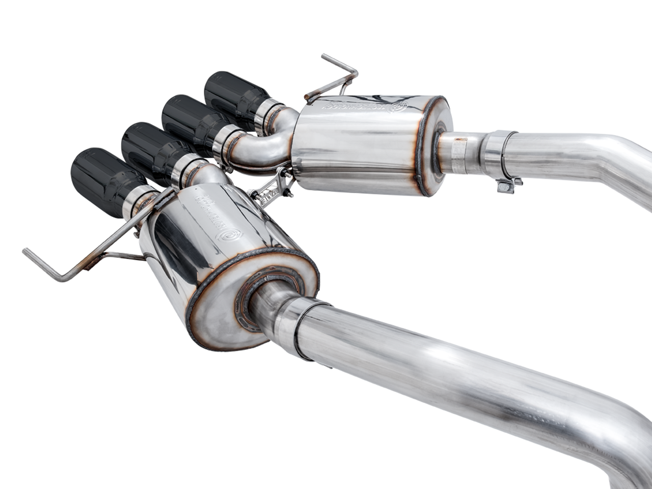 AWE Tuning Touring Edition Axleback Exhaust for C7 Corvette Stingray / Z51 / Grand Sport / Z06 / ZR1 -- Diamond Black Tips (includes AWE Tuning AFM valve simulators)