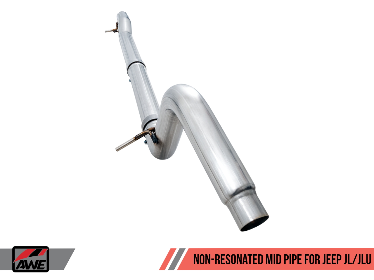 AWE Tuning Non-Resonated Mid Pipe for Jeep JL/JLU 3.6L