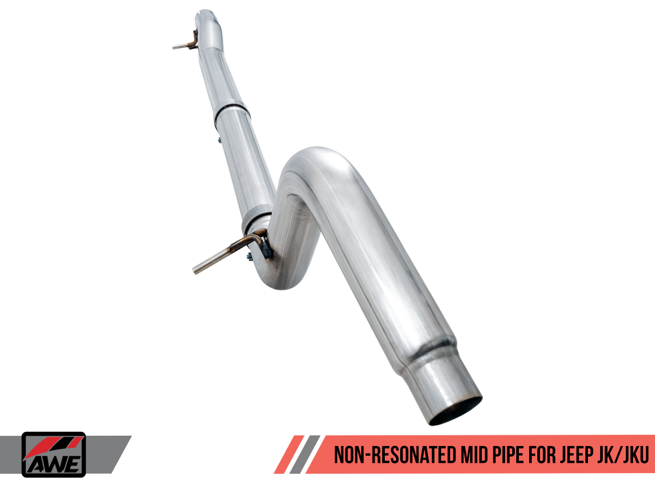 AWE Tuning Non-Resonated Mid Pipe for Jeep JK/JKU 3.6L