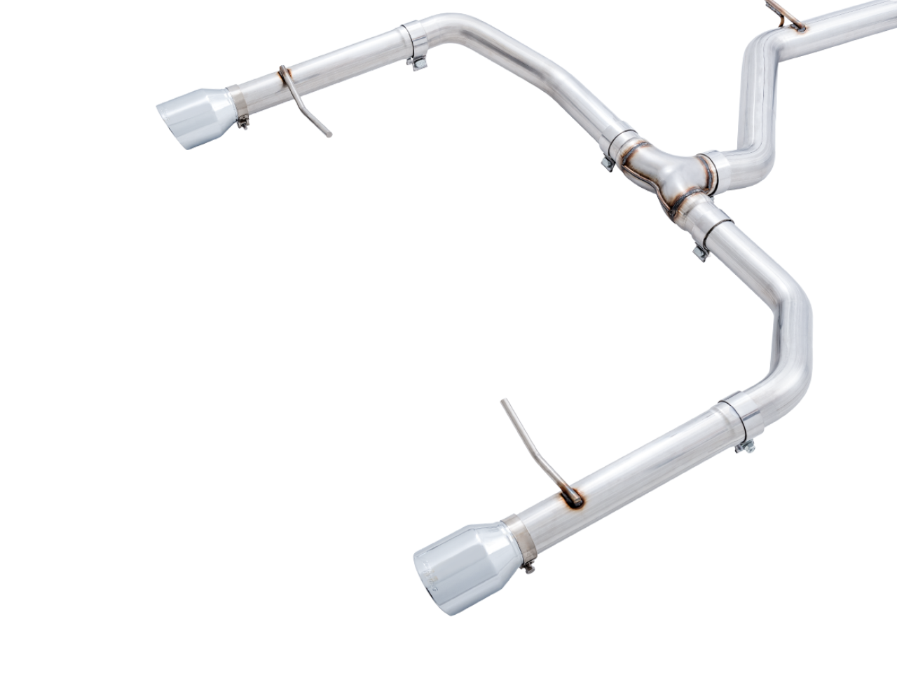AWE Tuning Track Edition Exhaust - Non-Resonated - for MK7 Jetta GLI w/ Stock Downpipe - Chrome Silver Tips