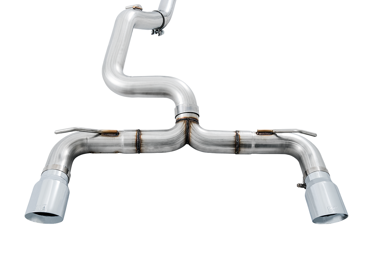 AWE Tuning Track Edition Cat-back Exhaust for Ford Focus RS - Chrome Silver Tips