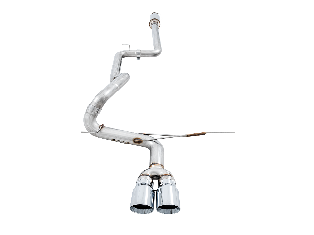AWE Tuning Track Edition Cat-back Exhaust for Ford Focus ST - Chrome Silver Tips