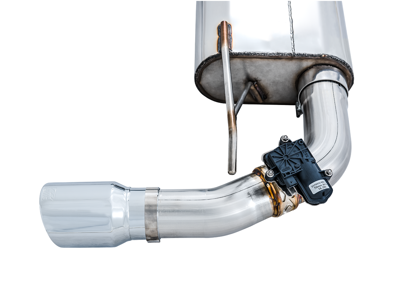 AWE Tuning SwitchPath Cat-back Exhaust (with Remote) for Ford Focus RS - Chrome Silver Tips