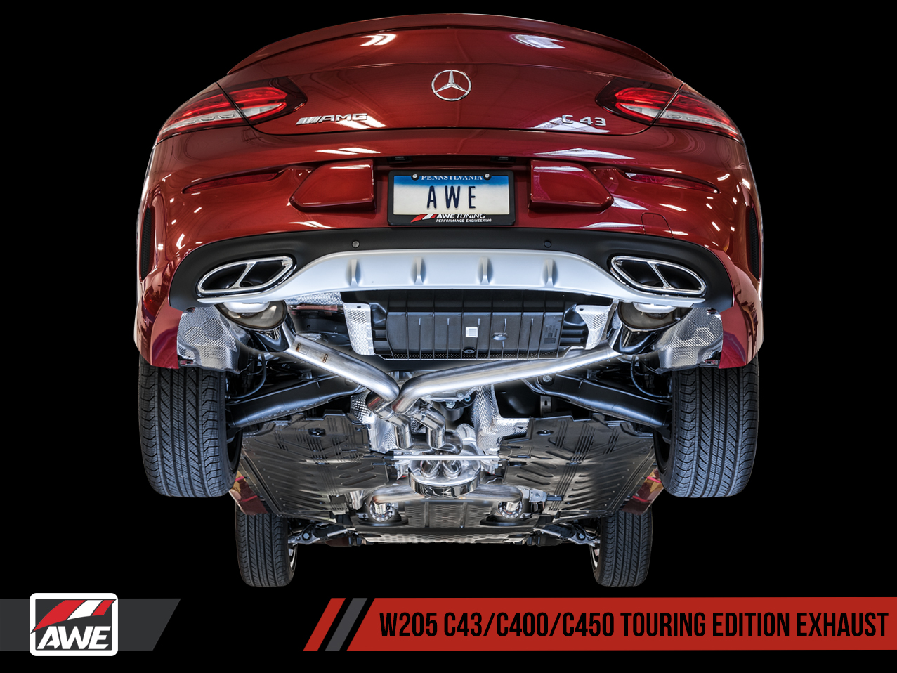 AWE Tuning Touring Edition Exhaust for Mercedes-Benz W205 AMG C43 / C450 / C400