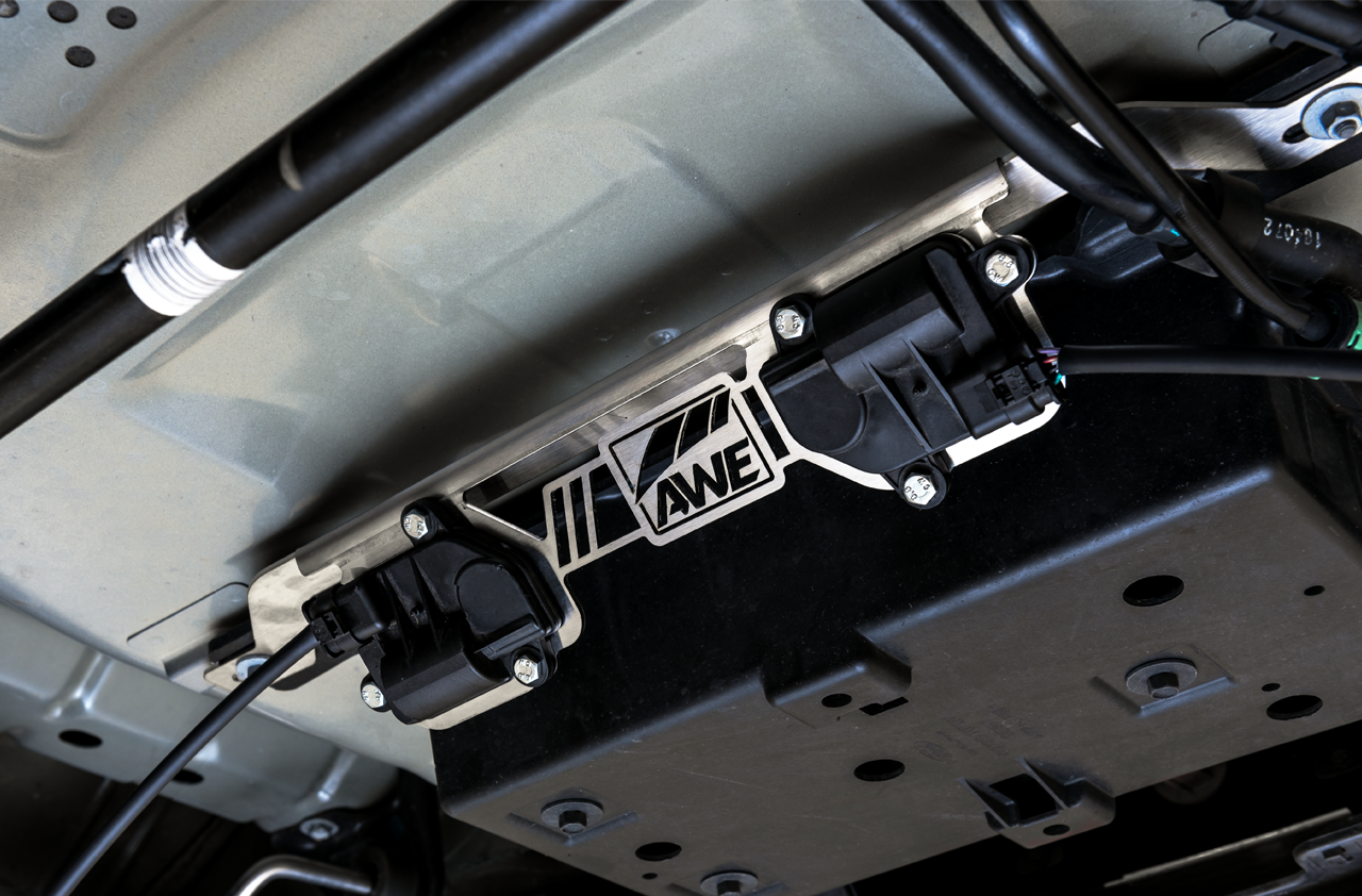AWE Valve Motor Bracket for 2018 + Mustang GT with the Active Valve Performance Exhaust - 1310-11022