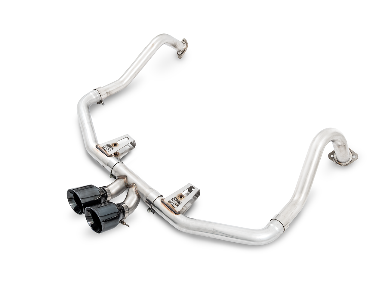 AWE Track Edition Exhaust for Porsche 718 Boxster / Cayman - Diamond Black Tips - 3010-33048