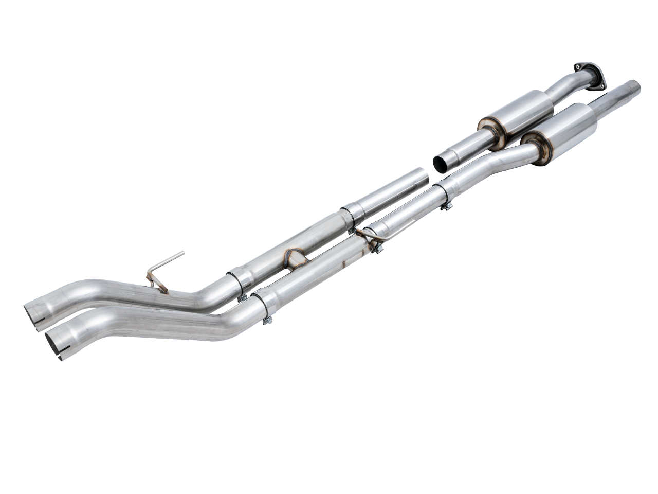 AWE 1FG Exhaust for Gen 2 Ford Raptor (Resonated Performance H-Pipe) - 3015-11044