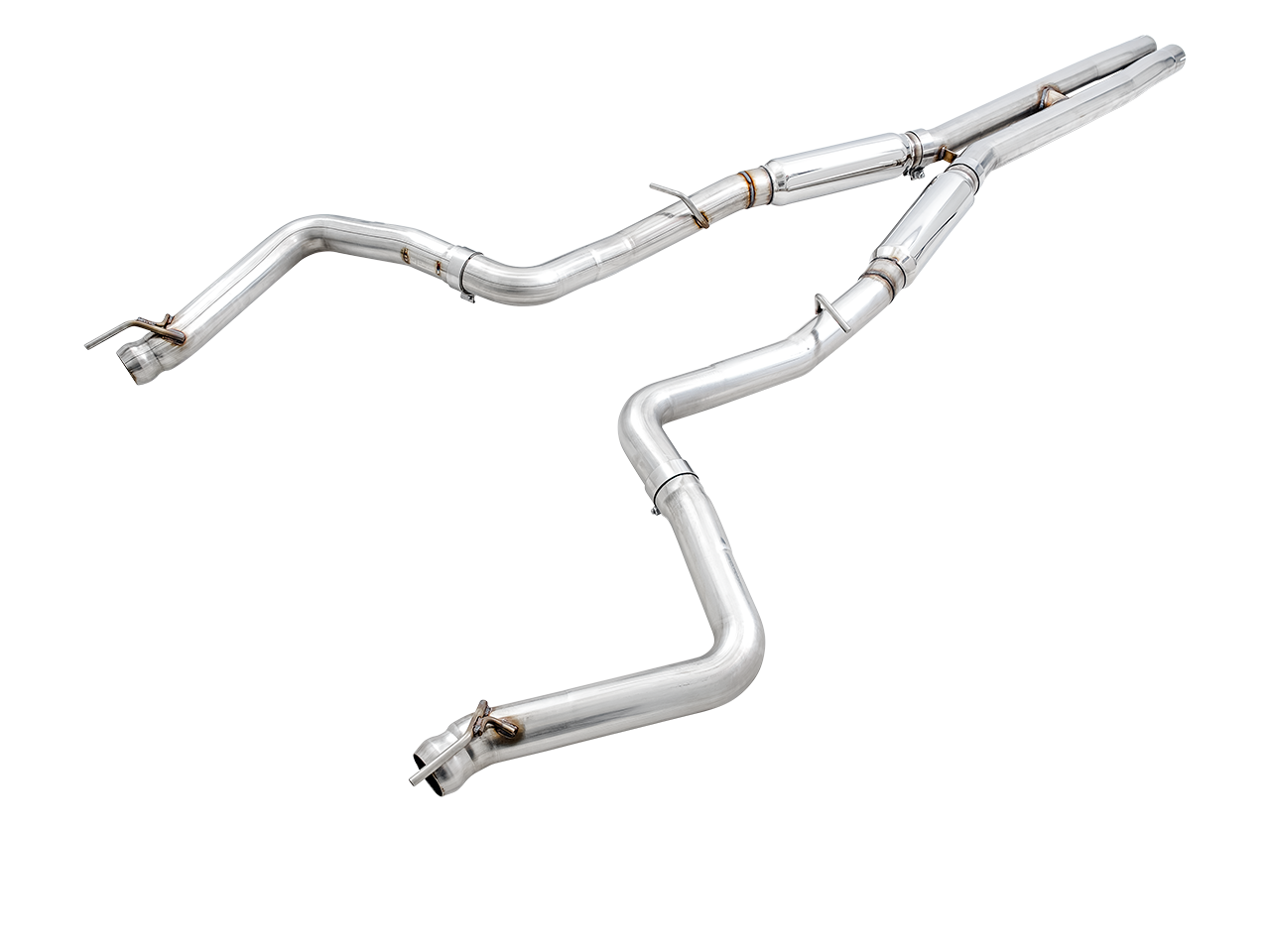 AWE Track Edition Exhaust for 15+ Challenger 6.4 / 6.2 SC - Stock Tips - 3015-11050