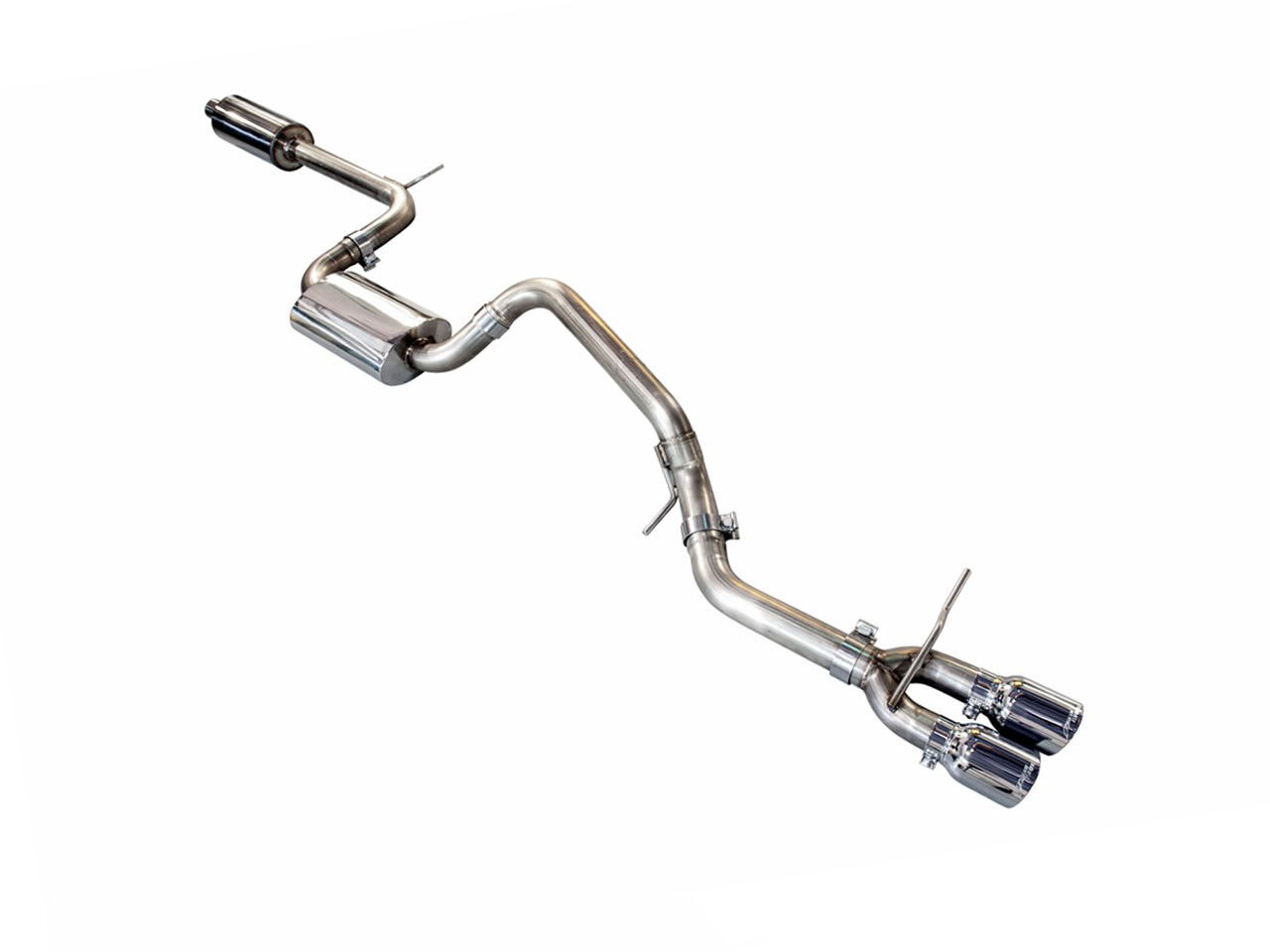 AWE Touring Edition Exhaust for VW MK7 Golf SportWagen - Chrome Silver Tips (90mm) - 3015-22048