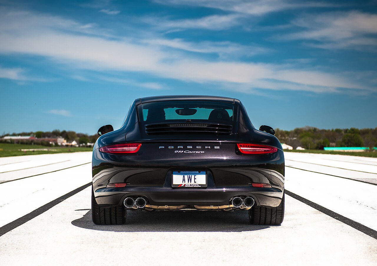 AWE Performance Exhaust for 991 Carrera - Chrome Silver Tips - 3015-32044