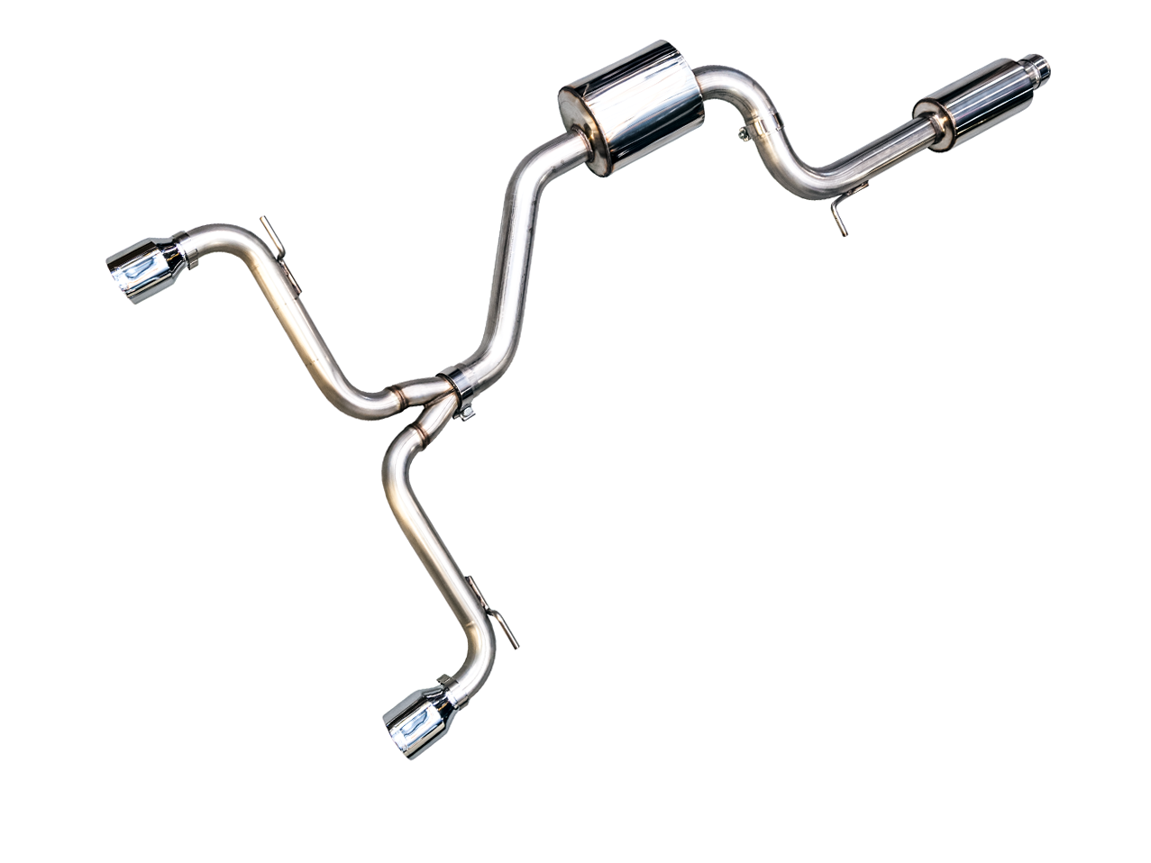 AWE Touring Edition Exhaust for VW MK7 GTI - Chrome Silver Tips - 3015-32046