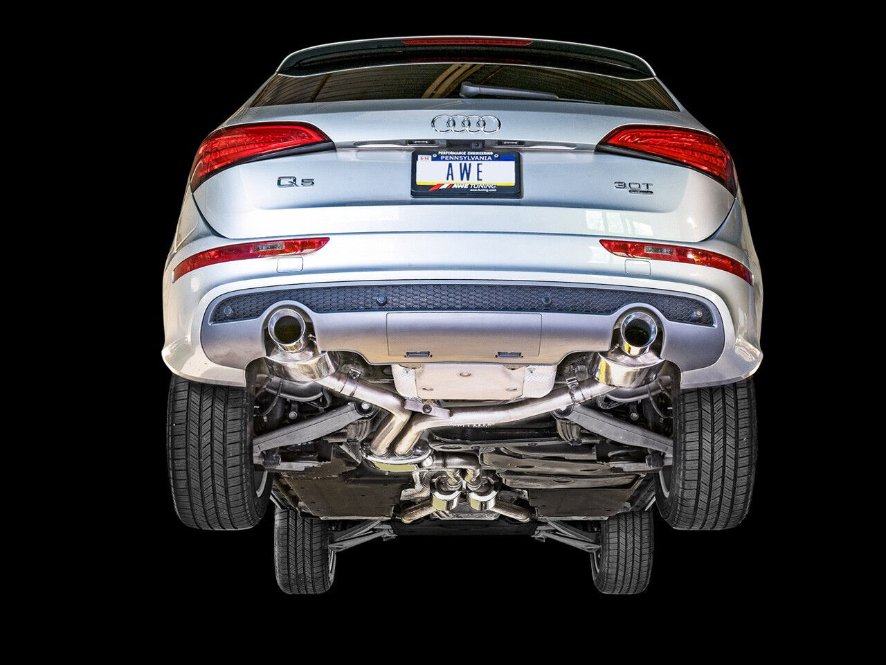 AWE Touring Edition Exhaust for 8R Q5 3.0T Dual Outlet