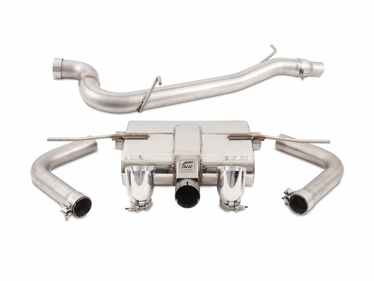 AWE Touring Edition Exhaust for Audi 8V A3 2.0T - Dual Outlet