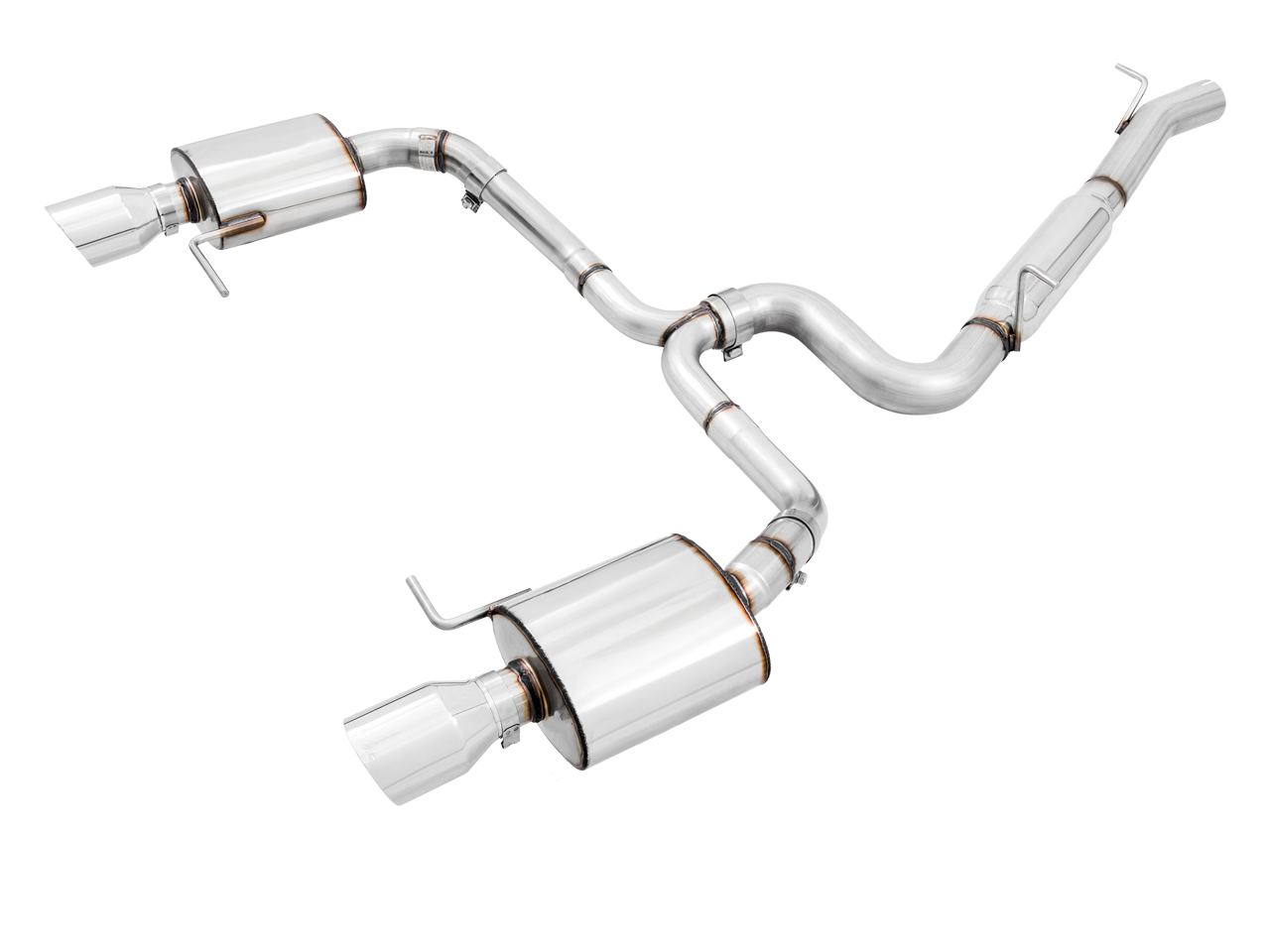 AWE Touring Edition Exhaust for VW Golf Alltrack / Sportwagen 4Motion - Chrome Silver Tips - 3015-32098