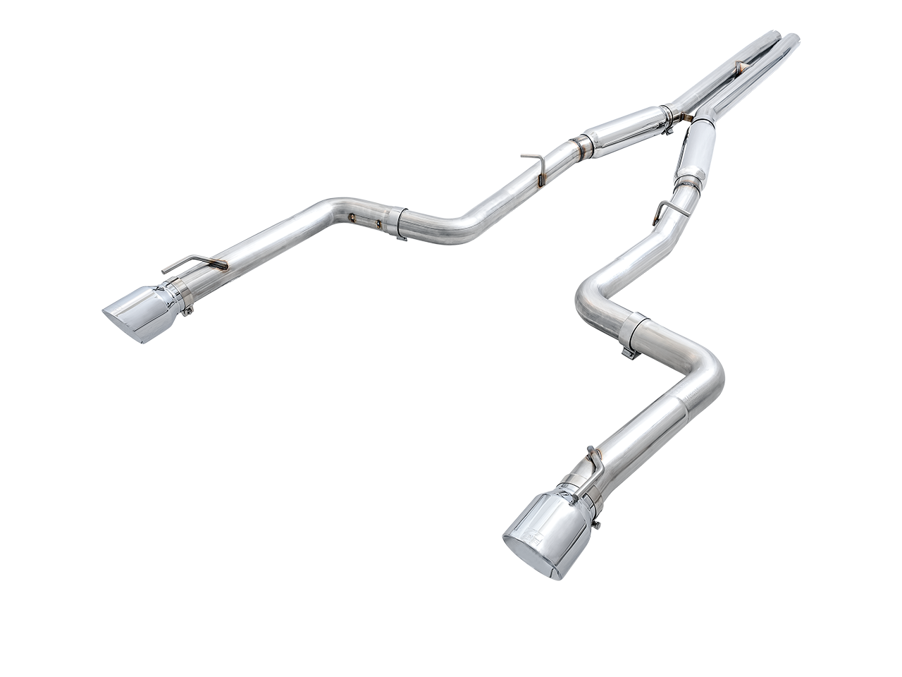 AWE Track Edition Exhaust for 17+ Charger 5.7 - Chrome Silver Tips - 3015-32120