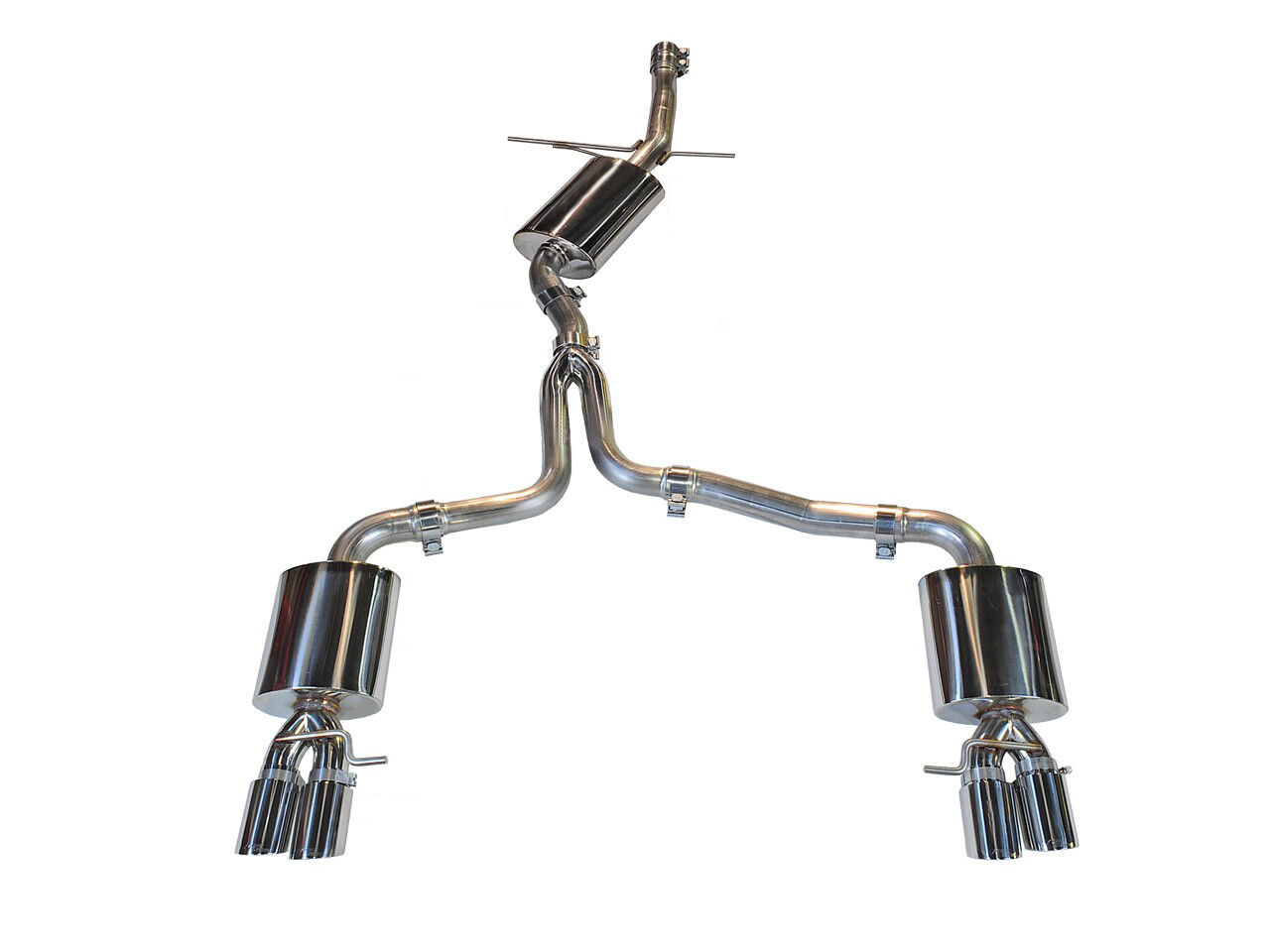 AWE Touring Edition Exhaust for B8 A4 2.0T - Quad Tip
