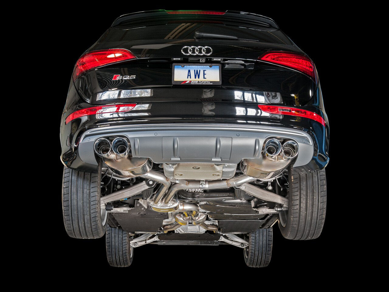 AWE Touring Edition Exhaust for 8R SQ5 - Quad Outlet