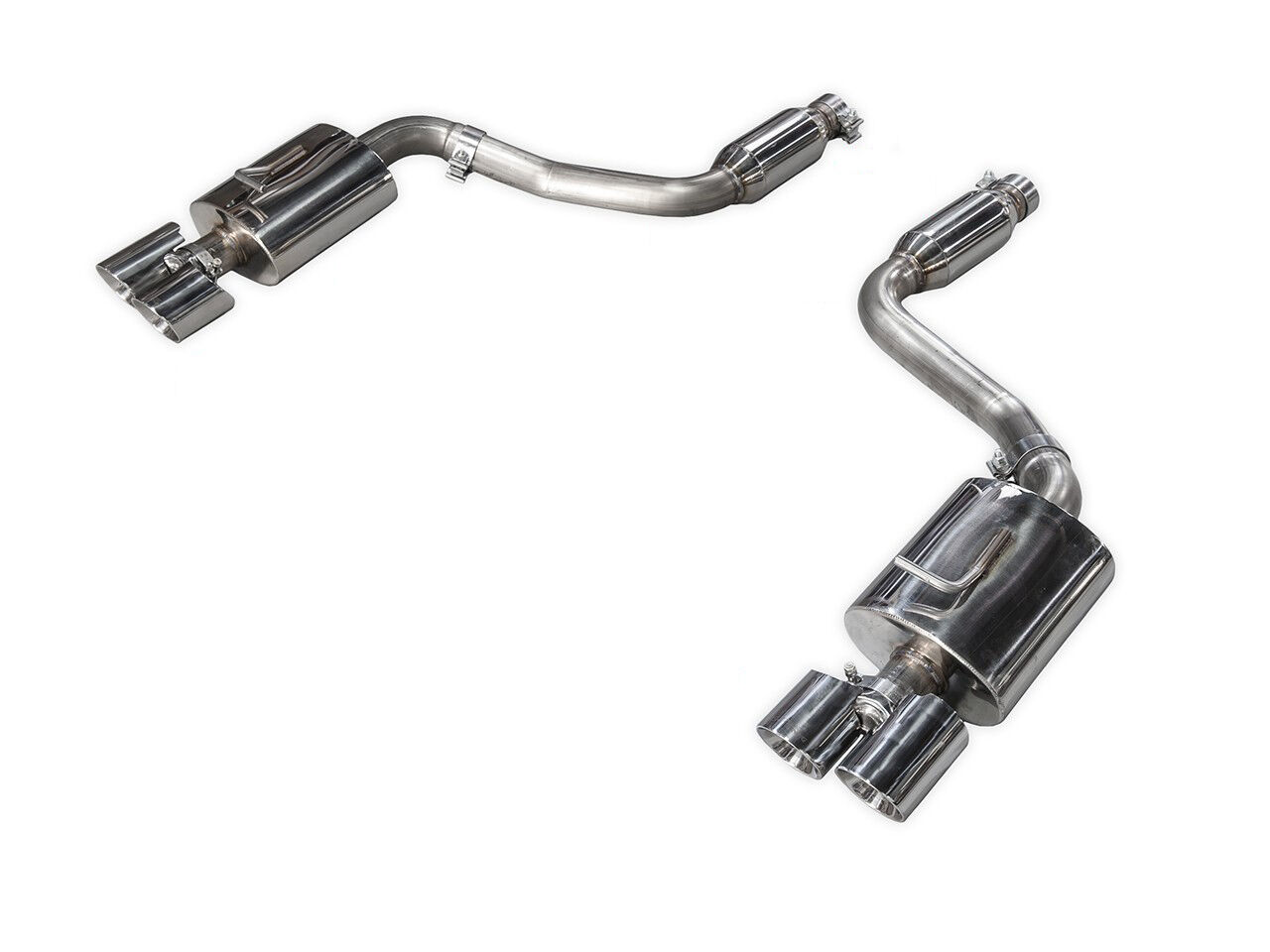 AWE Touring Edition Exhaust for 970 Panamera 2/4 (2011-2013) -- With Chrome Silver Tips - 3015-42060