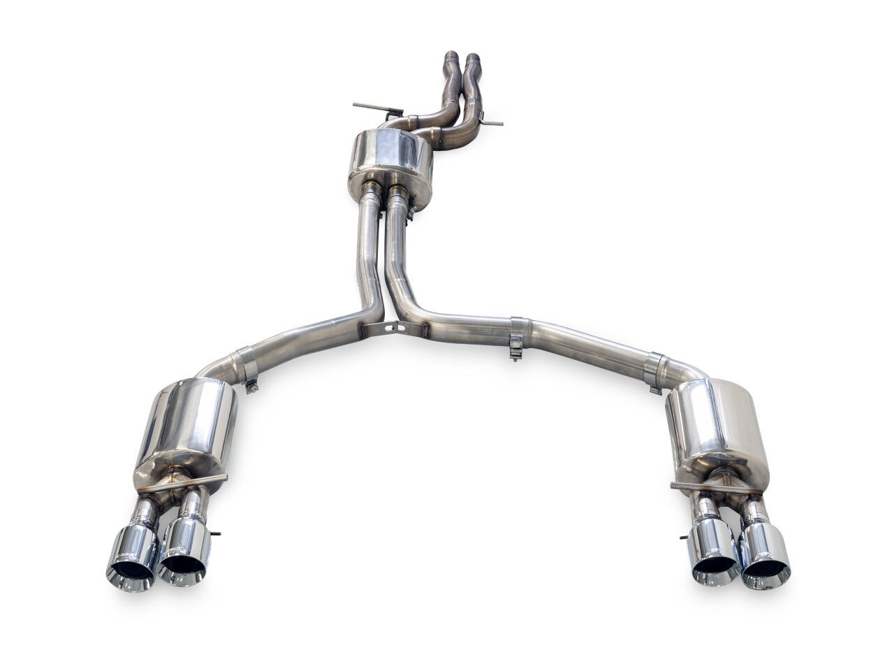 AWE Touring Edition Exhaust for Audi C7.5 A6 3.0T - Quad Outlet