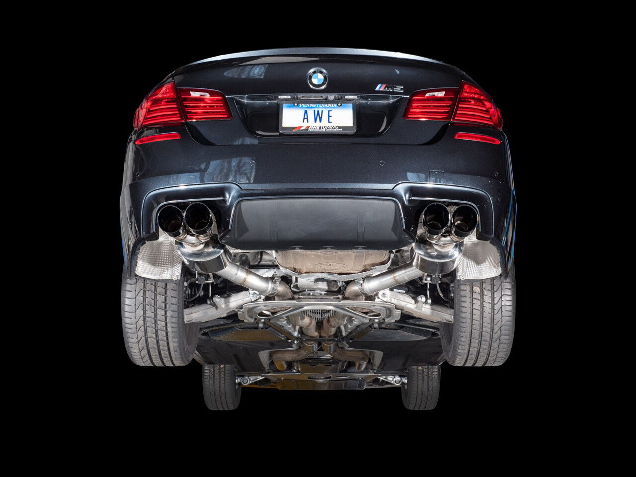 AWE Touring Edition Axle Back Exhaust for BMW F10 M5