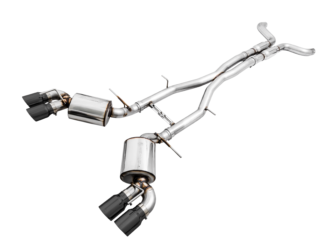 AWE Touring Edition Cat-back Exhaust for Gen6 Camaro SS / ZL1 - Resonated - Diamond Black Tips (Quad Outlet) - 3015-43114