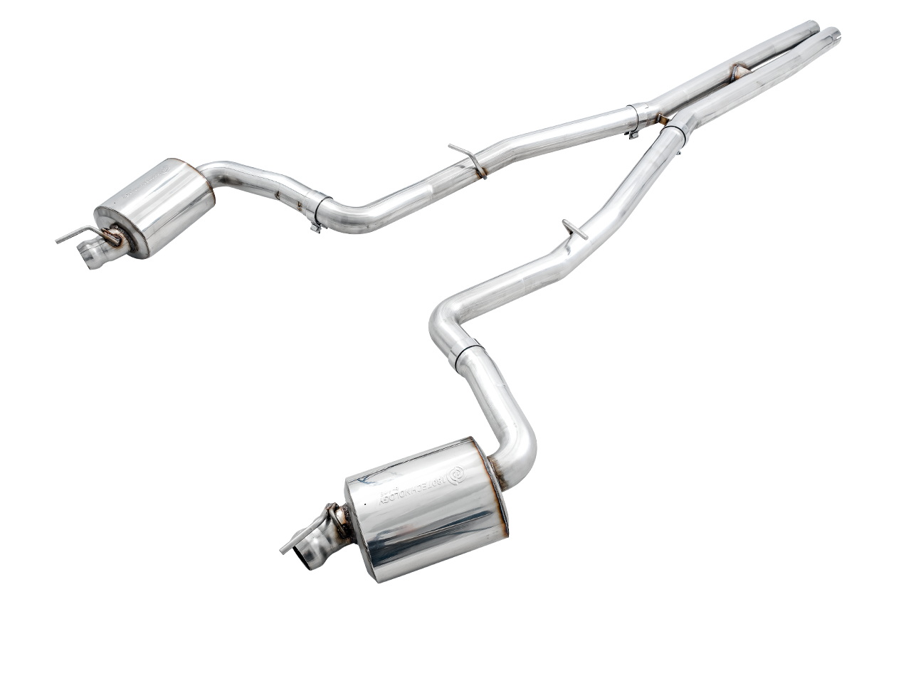 AWE Touring Edition Exhaust for 15+ Challenger 6.4 / 6.2 SC - Non-Resonated - Stock Tips - 3020-11028