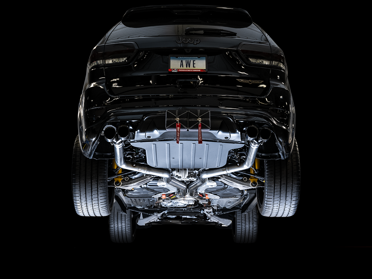 AWE Track Edition Exhaust for Jeep Grand Cherokee SRT and Trackhawk - for use with stock tips - 3020-31023