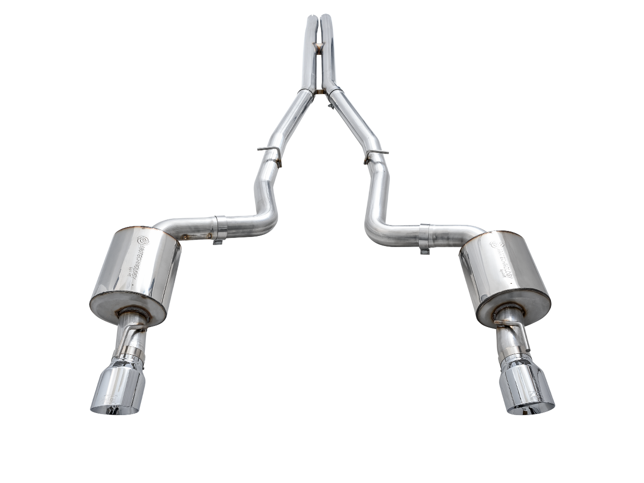 AWE Touring Edition Exhaust for 15+ Charger 6.4 / 6.2 SC - Non-Resonated - Chrome Silver Tips - 3020-32056
