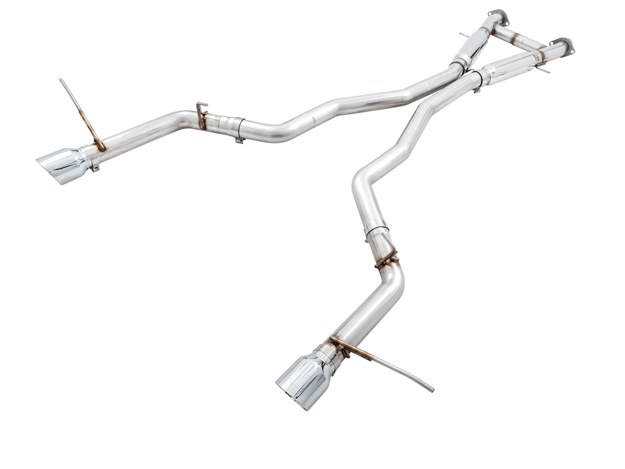 AWE Track Edition Exhaust for Jeep Grand Cherokee SRT - Chrome Silver Tips - 3020-32061