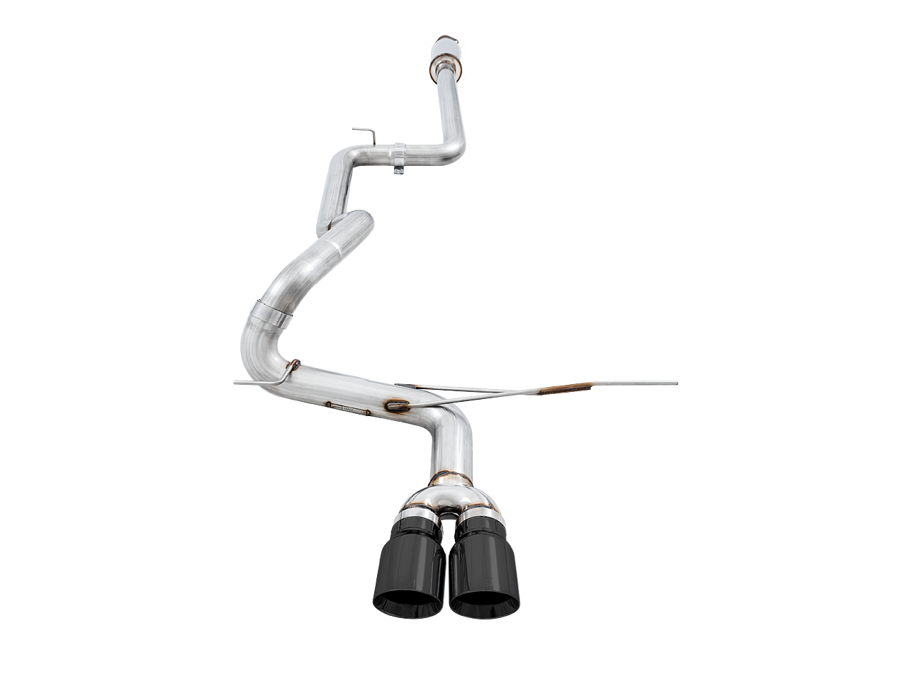 AWE Track Edition Cat-back Exhaust for Ford Focus ST - Diamond BlackTips - 3020-33036