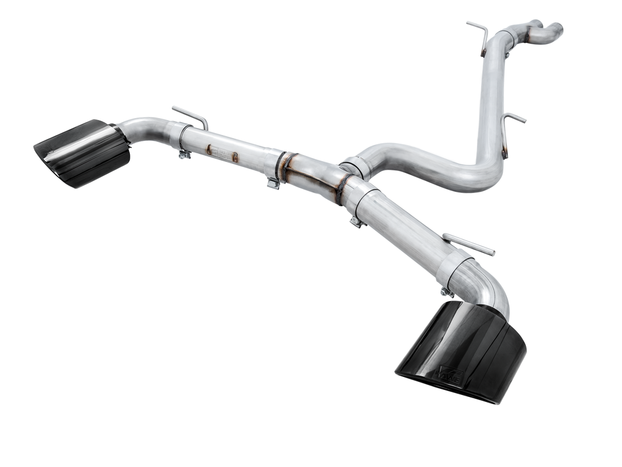 AWE Track Edition Exhaust for Audi MK3 TT RS - Diamond Black RS-style Tips - 3020-33062
