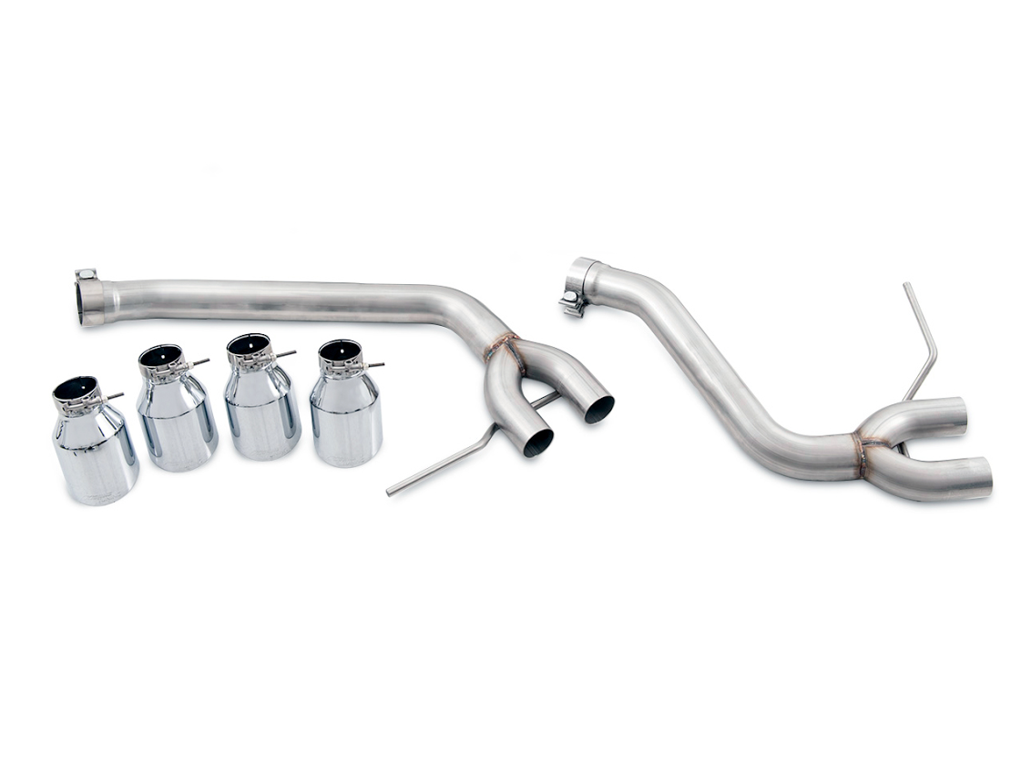 AWE Track Edition Exhaust System for Porsche Macan S / GTS / Turbo - Chrome Silver 102mm Tips - 3020-42040