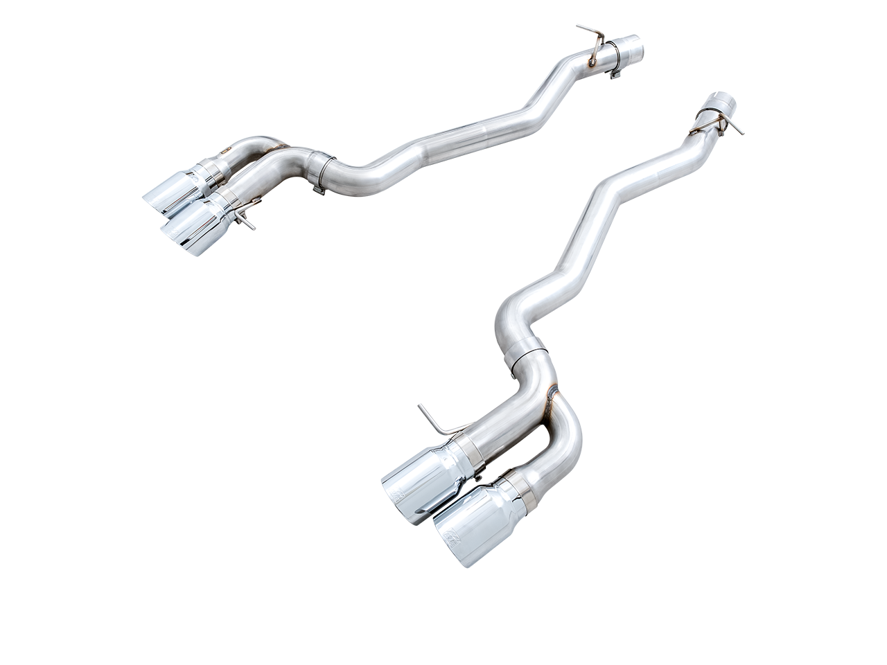 AWE Track Edition Axleback Exhaust for BMW F90 M5 - Chrome Silver Tips - 3020-42069