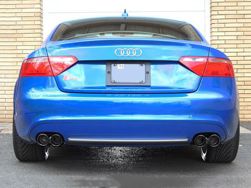 AWE Track Edition Exhaust System for B8 S5 4.2L - Diamond Black Tips - 3020-43014