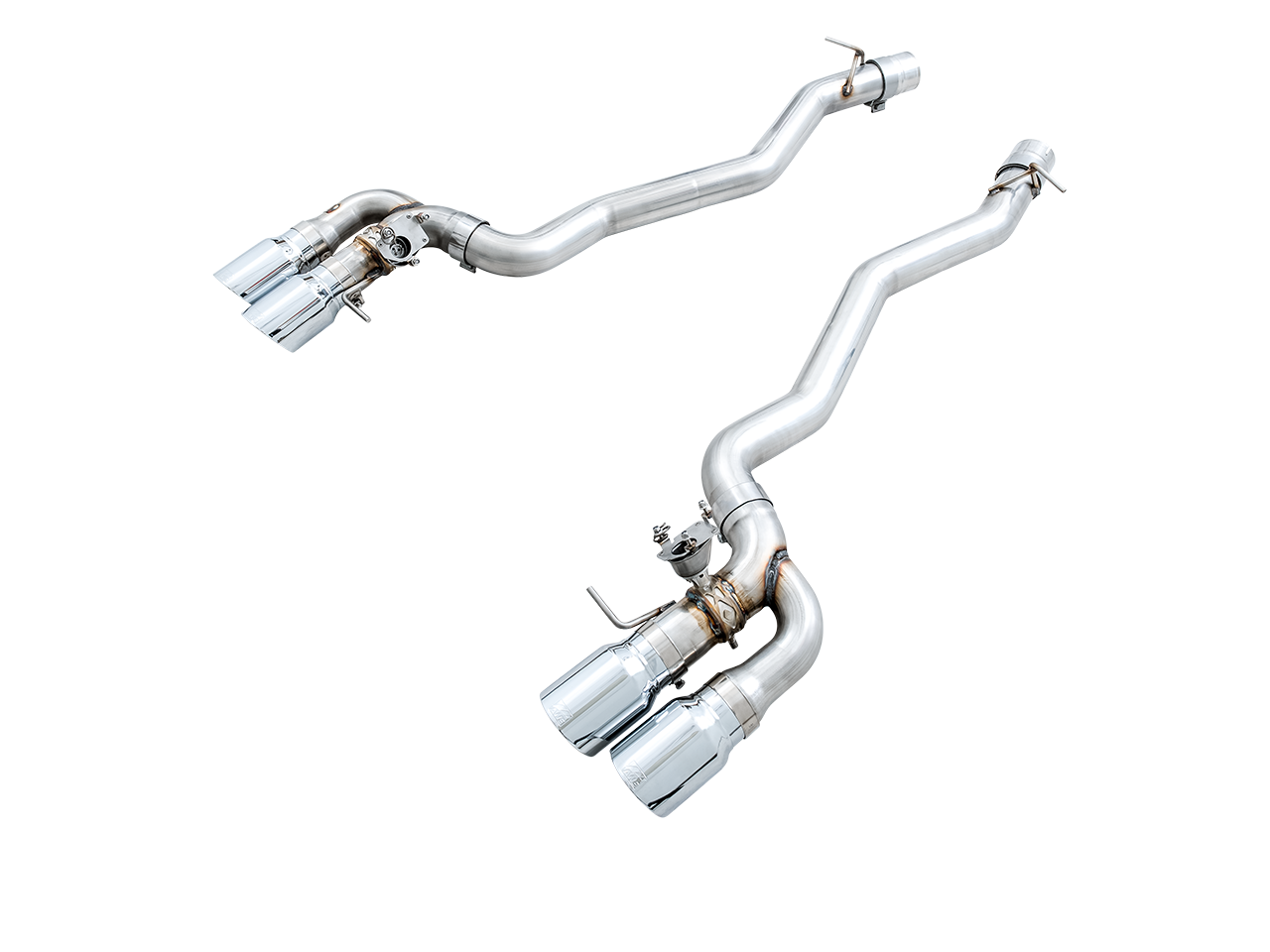 AWE SwitchPath Axleback Exhaust for BMW F90 M5 - Chrome Silver Tips - 3025-42061