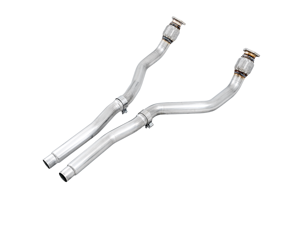 AWE Non-Resonated DownPipes for Audi 3.0T - 3220-11010