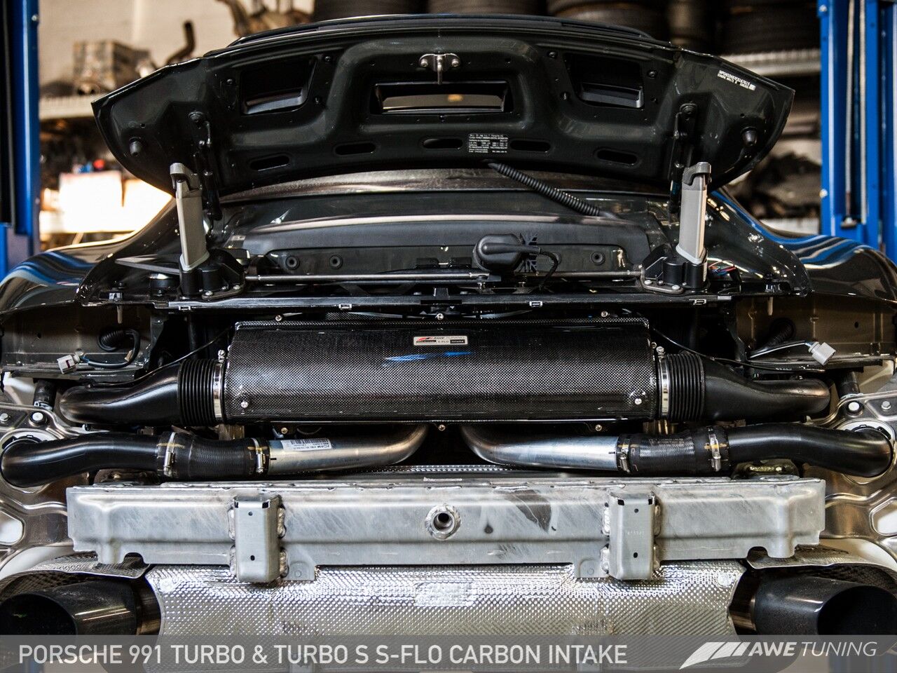 AWE Tuning S-FLO Carbon Intake for Porsche 991 Turbo and Turbo S