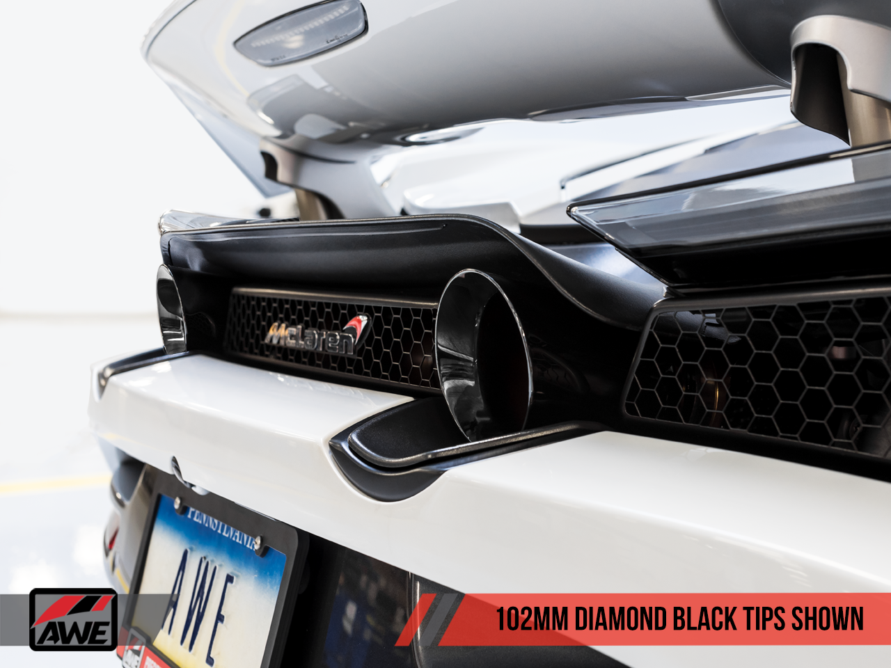 AWE Tuning Performance Exhaust for McLaren 720S - Diamond Black Tips